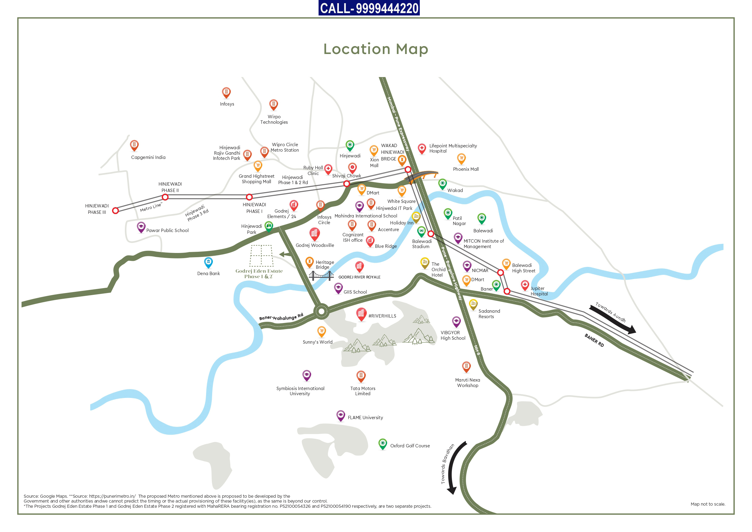 Godrej Eden Estate Location Map