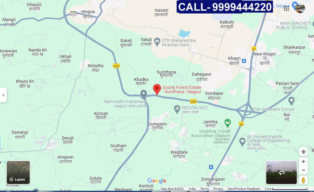 Godrej Forest Estate Location Map