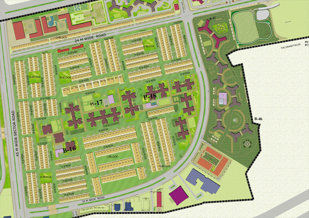 Jaypee Kensington Park Plots Layout Plan